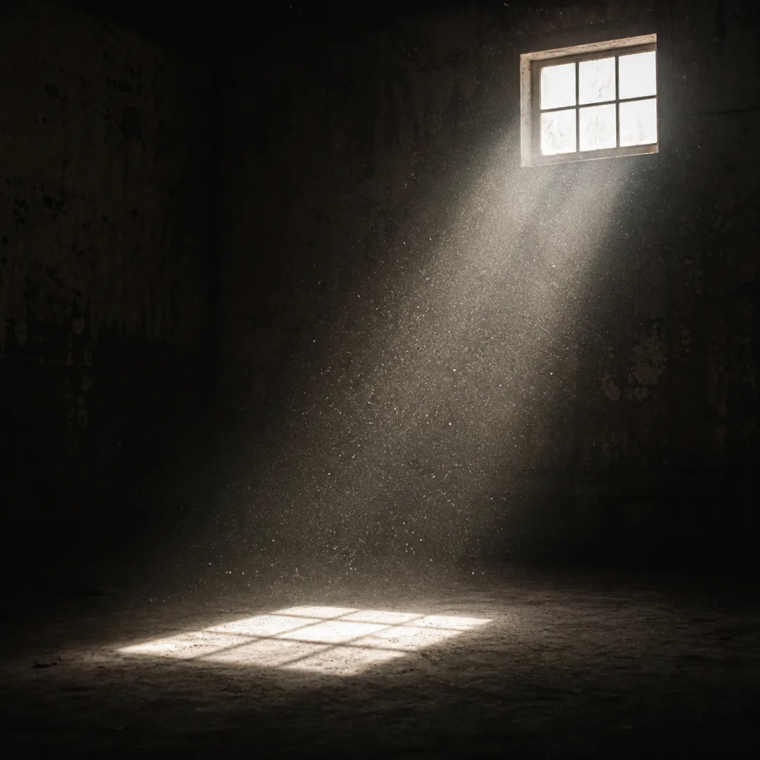 Dust Particles In Light Beam