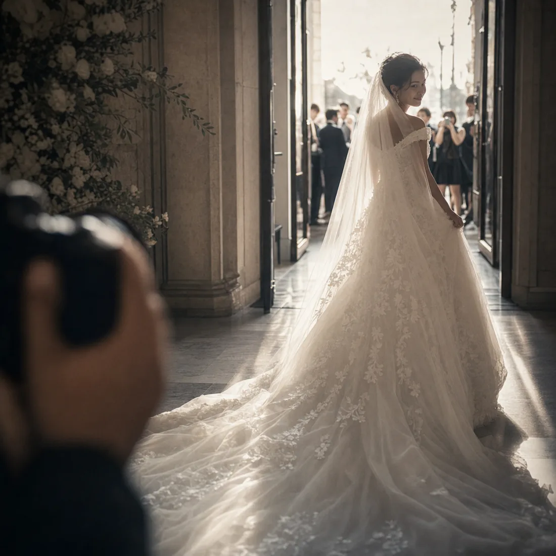 Wedding Bride Turning
